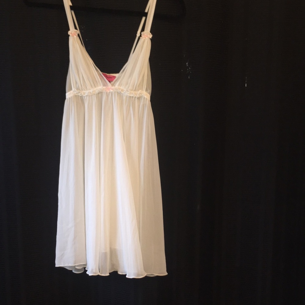 Vintage Betsy Johnson teddy with pink bow details